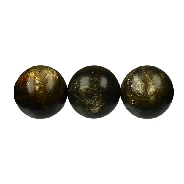 Strang Kugeln, Muskovit-Glimmer (stab.), 18mm | Edelsteine, Heilsteine & Schmuck