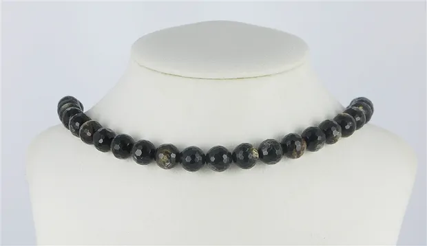 String Beads, Muscovite mica (stab.), faceted, 10mm | Marco Schreier