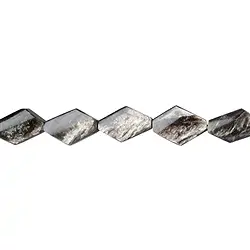 141150206020 Rhombus strand, Muscovite mica (stab.), 33 x 22mm | Marco Schreier