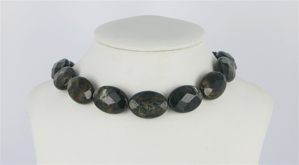 Strang Linse, Muskovit-Glimmer, facettiert, 25 x 18mm | Marco Schreier