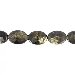 141150303620 Rang de colliers, mica Muscovite, à facettes, 25 x 18mm | Marco Schreier