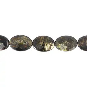 Strang Linse, Muskovit-Glimmer, facettiert, 25 x 18mm | Marco Schreier