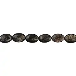 141150307020 Lense strand, Muscovite mica (stab.), 12 x 08mm | gems, healing stones & jewelry