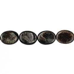 141150311020 Strang Linse, Muskovit-Glimmer (stab.), 15-16mm | Marco Schreier