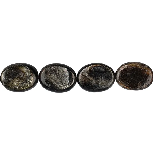 Lense strand, Muscovite mica (stab.), 15-16mm | wholesaler gems & healing stones