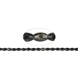 141150506420 Strand spindle, Muscovite (stab.), 12 x 08mm | wholesaler gems & healing stones
