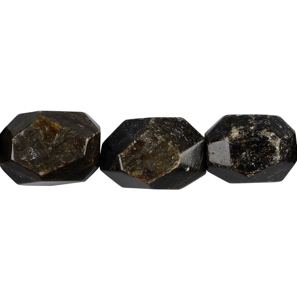 Strang Nuggets, Muskovit-Glimmer (stab.), facettiert, 20 x 16mm | Marco Schreier