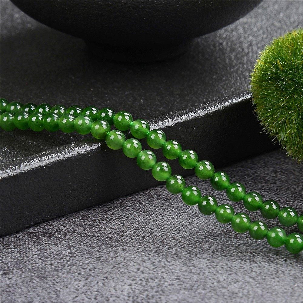 String Beads, Nephrite A, 04mm (38cm) | wholesale gems, healing stones & jewelry