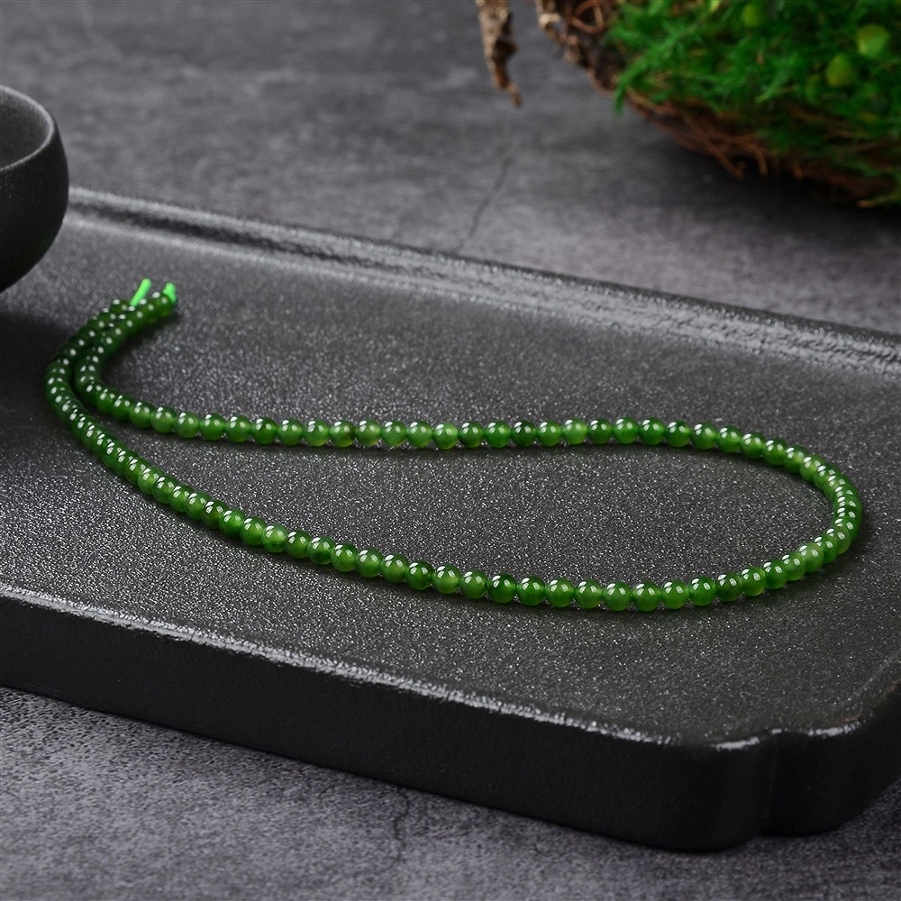 String Beads, Nephrite A, 04mm (38cm) | wholesale gems, healing stones & jewelry