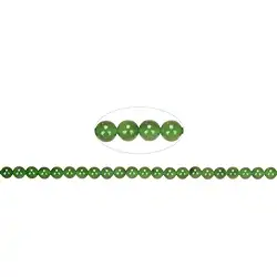 141160100321 Rang de collier boules, Néphrite A, 04mm (38cm) | Marco Schreier