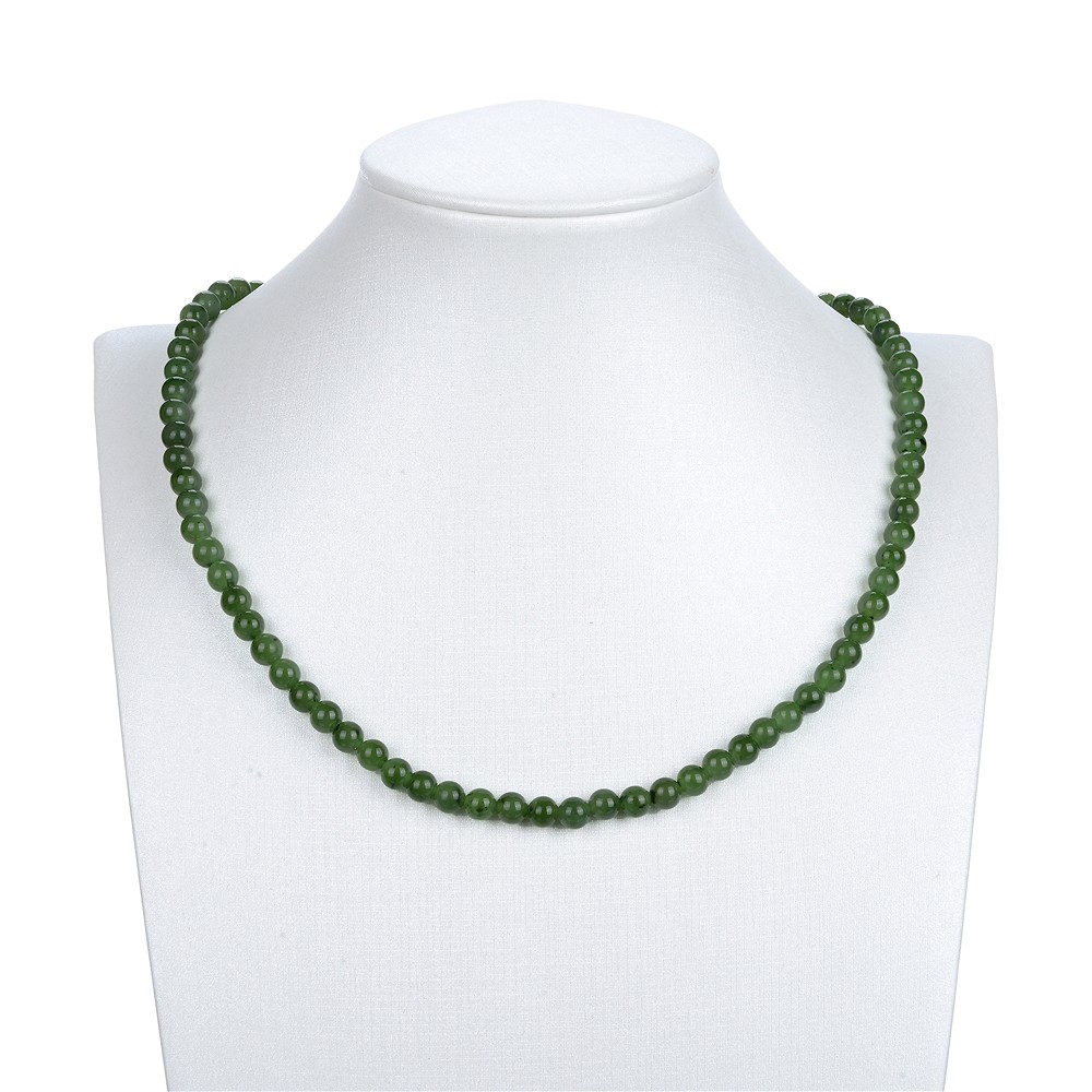 Strang Kugeln, Nephrit A, 06mm | Großhändler Edelsteine, Heilsteine & Schmuck