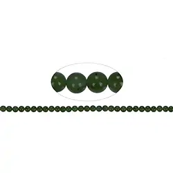 141160100521 Strang Kugeln, Nephrit A, 06mm | Großhändler Edelsteine, Heilsteine & Schmuck