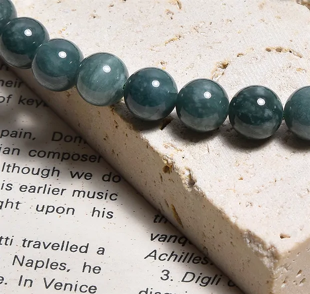 Filo di perline, Nefrite blu-verde ("giada del Guatemala"), 06 mm | Marco Schreier