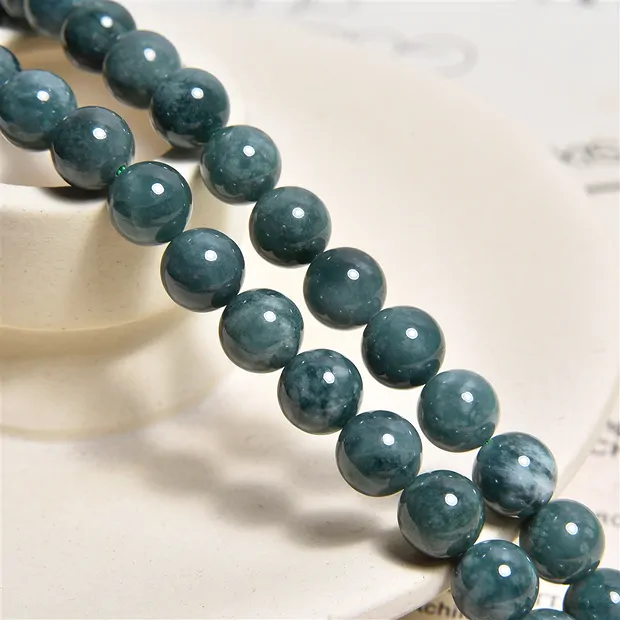 Strang Kugeln, Nephrit blaugrün ("Guatemala-Jade"), 06mm | Marco Schreier