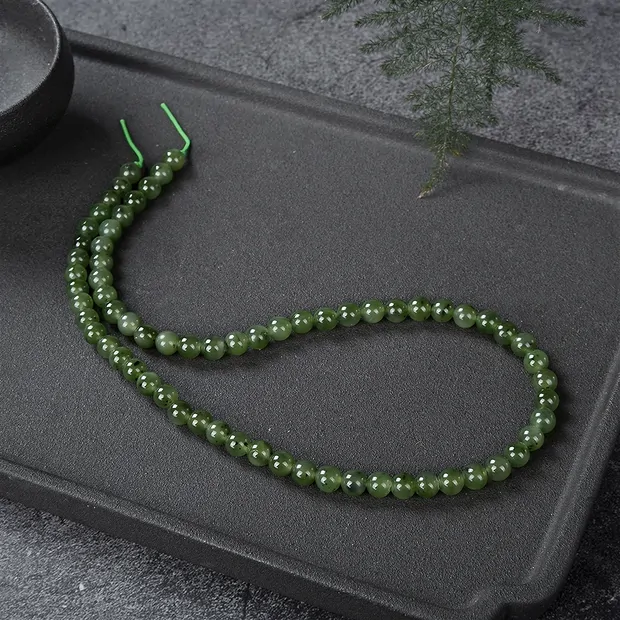 String Beads, Nephrite A, 08mm (39cm) | wholesale gems, healing stones & jewelry