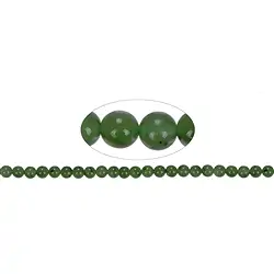 141160100721 Strang Kugeln, Nephrit A, 08mm (39cm) | Edelsteine, Heilsteine & Schmuck-Handel