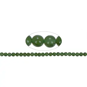 String Beads, Nephrite A, 08mm (39cm) | wholesale gems, healing stones & jewelry