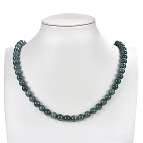 Cuentas preciosas, jade (Guatemala), 09mm (39cm) | Marco Schreier