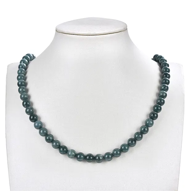 Rang de collier boules, jade (Guatemala), 09mm (39cm) | Marco Schreier