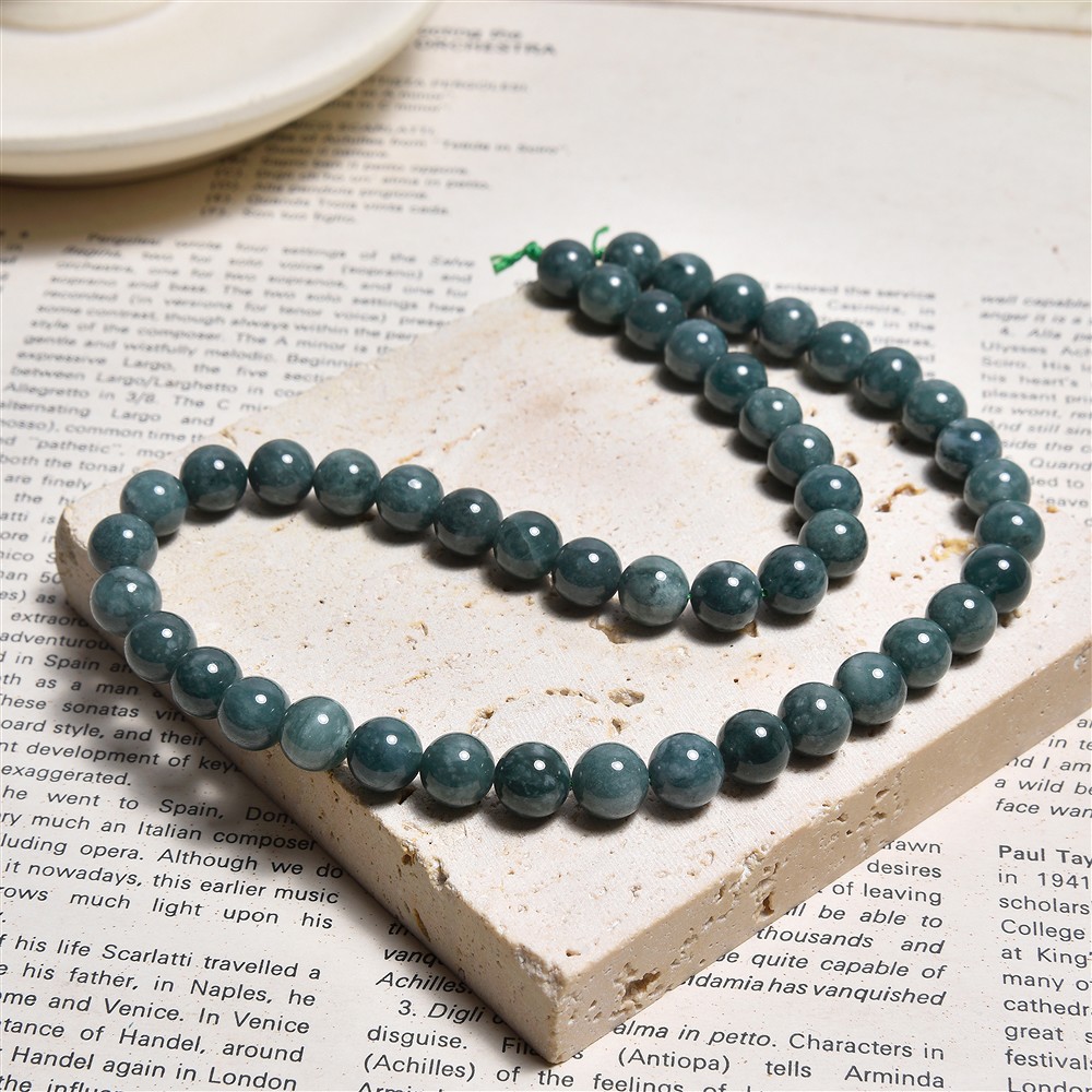 Strang Kugeln, Jade (Guatemala), 09mm (39cm) | Edelsteine, Heilsteine & Schmuck