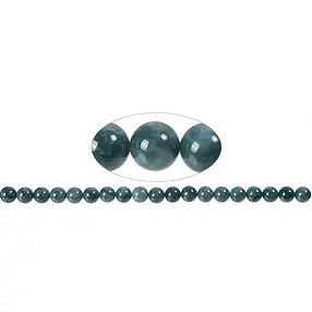 Cuentas preciosas, jade (Guatemala), 09mm (39cm) | Marco Schreier
