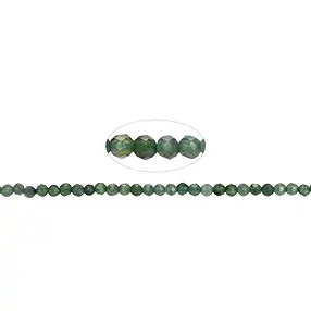 Strang Kugeln, Nephrit, facettiert, 02mm | GH Edelsteine, Heilsteine & Schmuck