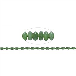 141160314720 Rang de collier Boutons, Néphrite Jade, 04 x 06mm | Marco Schreier