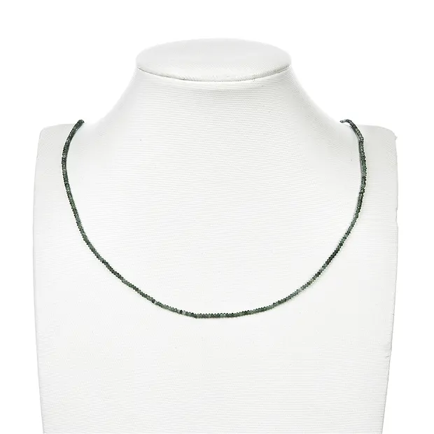 Rang de collier Bouton/Disque, Néphrite, facetté, 01 x 02mm | Marco Schreier