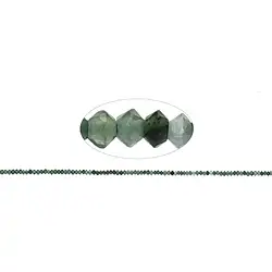 141160325420 Bottone/disco a filo, Nefrite, sfaccettato, 01 x 02 mm | Marco Schreier