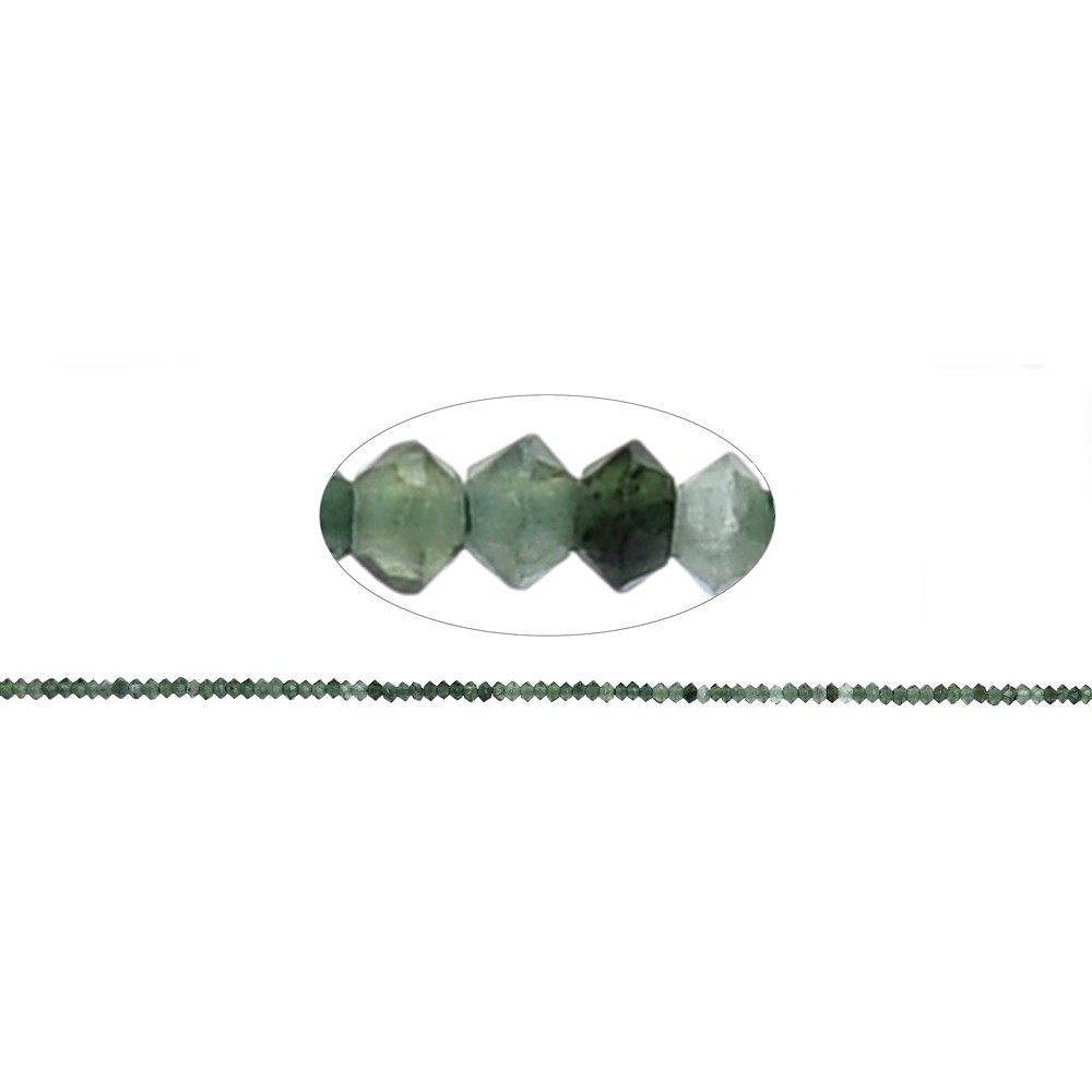 Rang de collier Bouton/Disque, N&#xE9;phrite, facett&#xE9;, 01 x 02mm | Marco Schreier