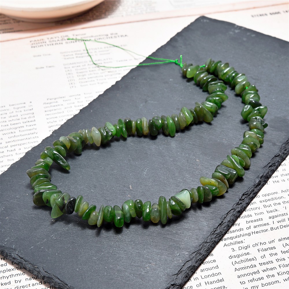 Scheggia di filo, Nefrite, 03-04 x 08-12mm | grossista gemme e pietre curative