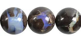 Strang Kugeln, Boulder-Opal, 19,5 - 25mm, Unikat 005 | Marco Schreier