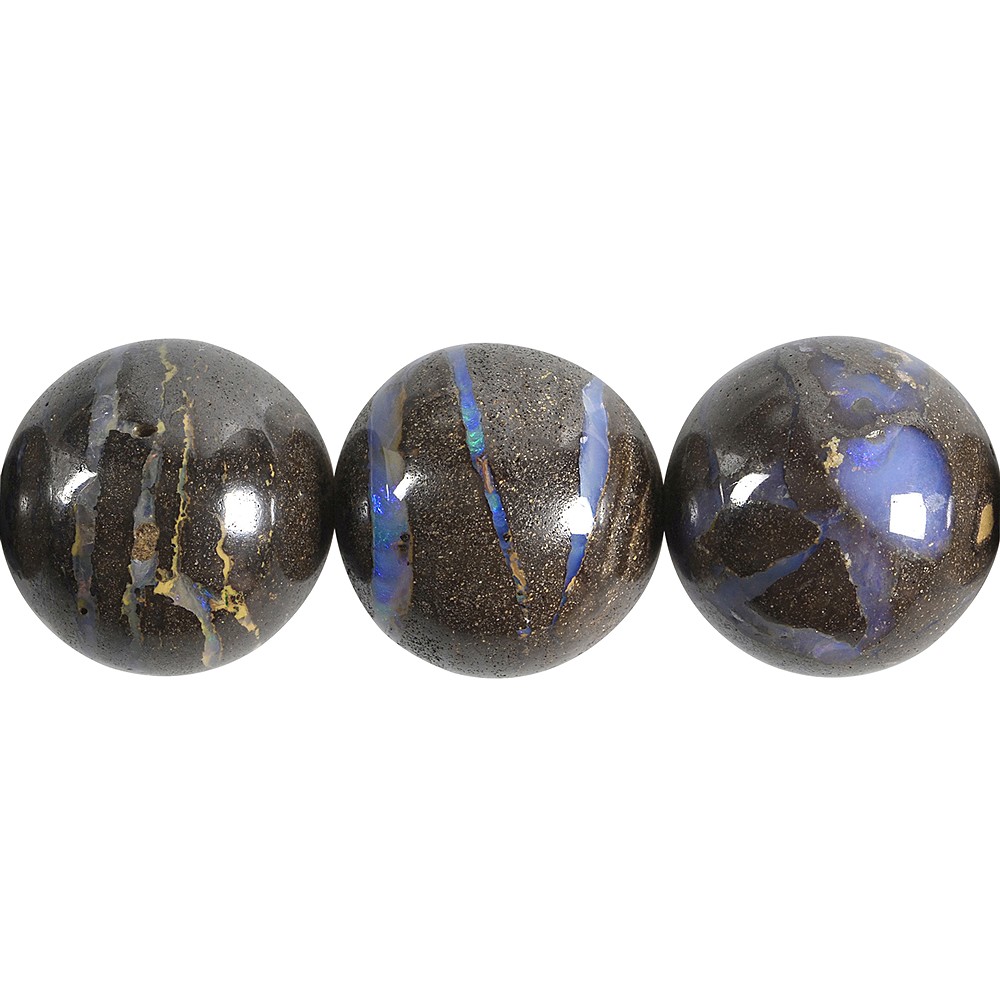 Cuentas preciosas, Ópalo de Boulder, 19,5 - 25mm, único 005 | Marco Schreier