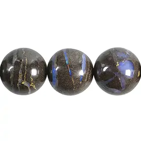 Strang Kugeln, Boulder-Opal, 19,5 - 25mm, Unikat 005 | Marco Schreier