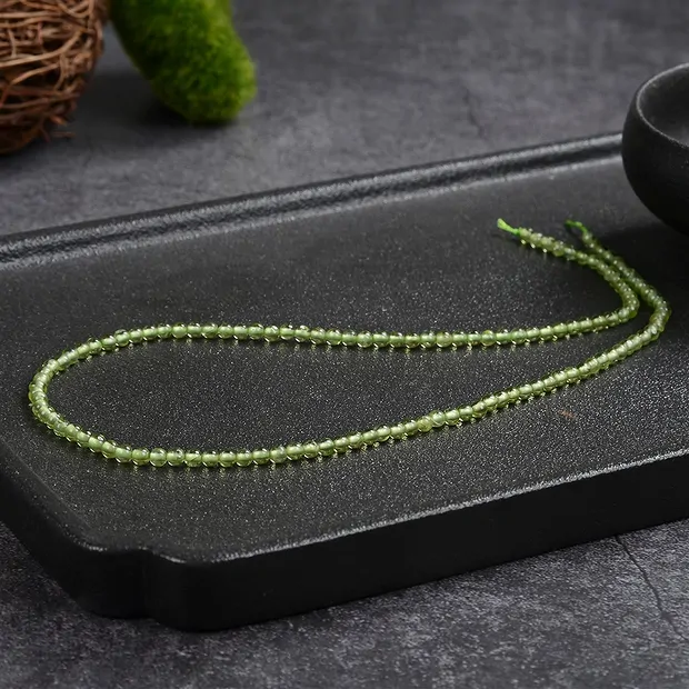 Rang de collier boules, Péridot, 03mm (39cm) | Marco Schreier