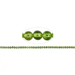 141210100321 Strang Kugeln, Peridot A, 04mm | Großhändler Edelsteine, Heilsteine & Schmuck
