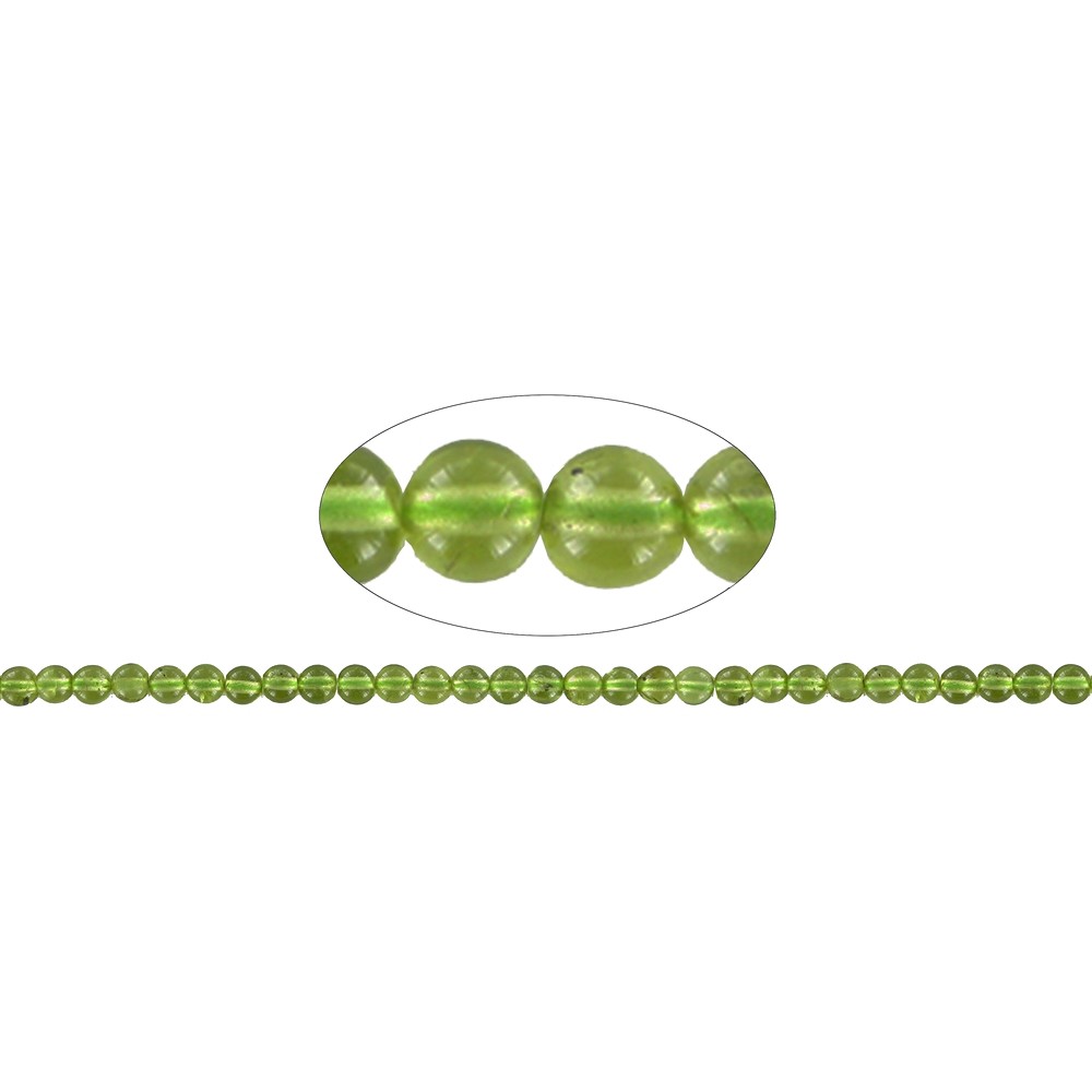 Filo di perline, Peridoto A, 05 mm | Gemme Schreier, pietre curative e gioielli