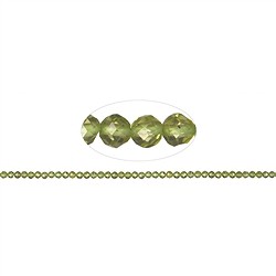 141210104921 Strang Kugeln, Peridot A, 04mm, facettiert (39cm) | Marco Schreier
