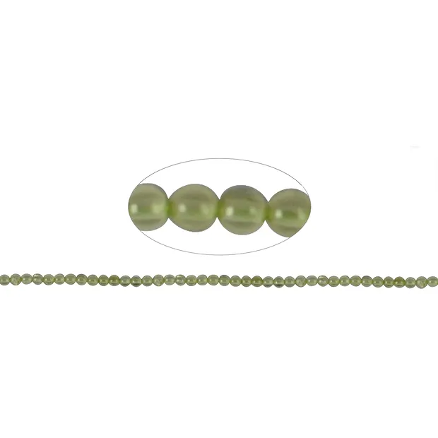 Rang de collier boules, Péridot, 02,5mm (39cm) | Marco Schreier
