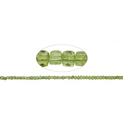 141210208421 Collar cubo, Peridoto, facetado, 04mm (39cm) | Marco Schreier