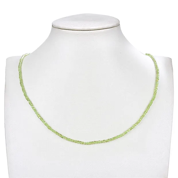 Stringed beads, Peridote, 02mm, faceted (39cm) | gems, healing stones & jewelry