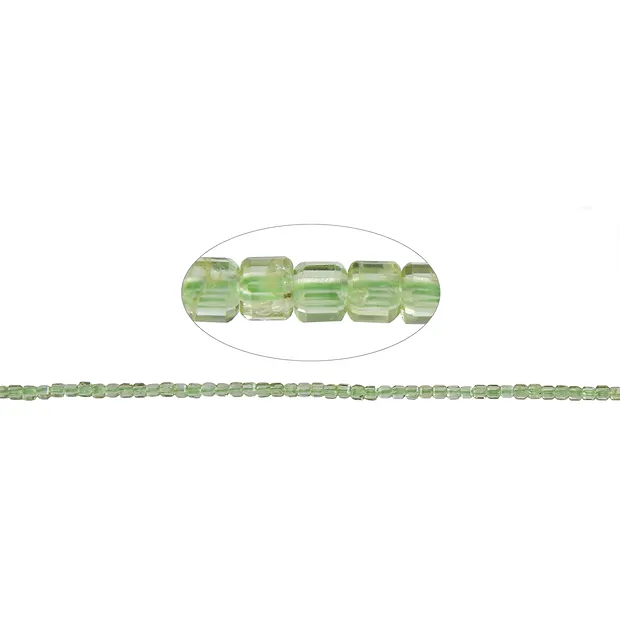 Strang Würfel, Peridot, 02mm, facettiert (39cm) | Marco Schreier