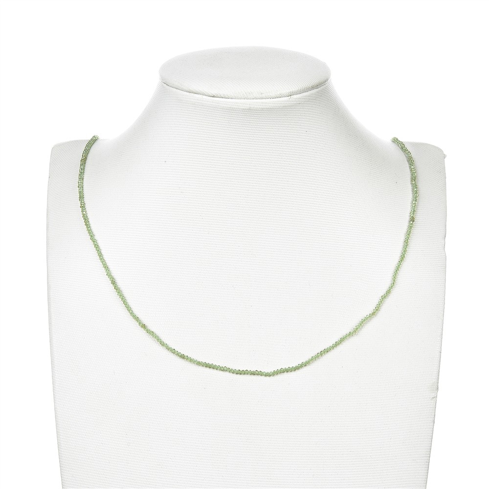 Rang de colliers Boutons/Disque, Péridot, facetté, 01 x 02mm (33cm) | Marco Schreier