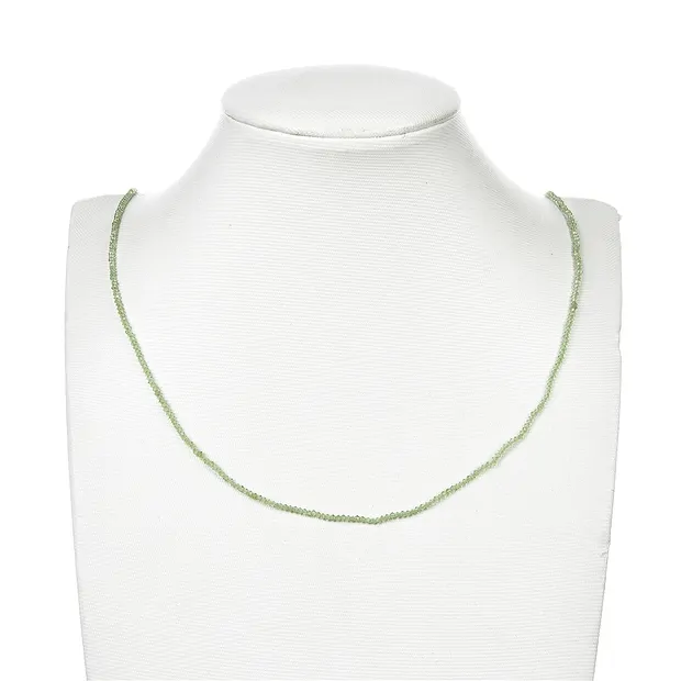 Bottone/disco a filo, Peridoto, sfaccettato, 01 x 02 mm (33 cm) | Marco Schreier