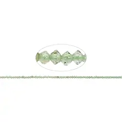 141210325420 Button/disc strand, Peridote, faceted, 01 x 02mm (33cm) | Marco Schreier