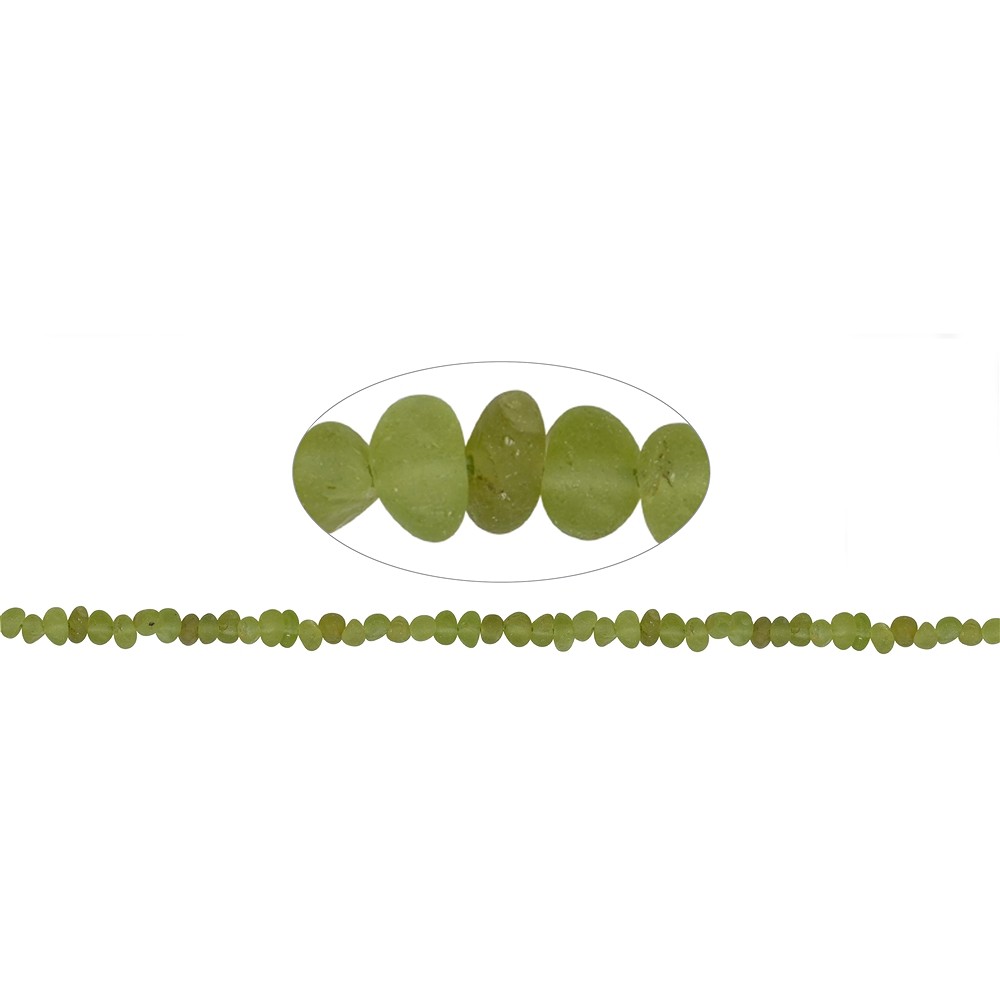 Piedra rodada, Peridoto A, mate, 04 x 07mm | Marco Schreier