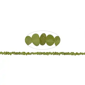 Strang Trommelsteine, Peridot A, matt, 04 x 07mm | Marco Schreier