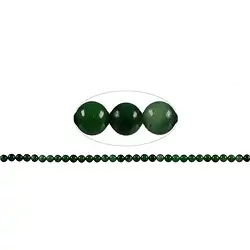 141220100320 Strang Kugeln, Prasem, 04mm | Mineralien-Handel Edelsteine, Heilsteine & Schmuck
