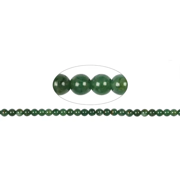 Strang Kugeln, Prasem, 08mm | Mineralien-Handel Edelsteine, Heilsteine & Schmuck