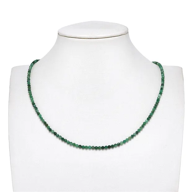 Strang Kugeln, Prasem, 03mm, facettiert | GH Edelsteine, Heilsteine & Schmuck